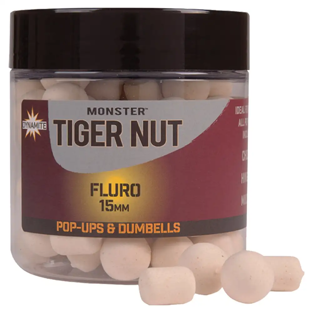 Dynamite Fluro Pop-ups & Dumbells Monster Tigernut White 15mm