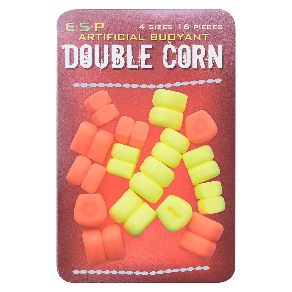 ESP Artificial Buoyant Double Corn Orange/Fluoro Yellow