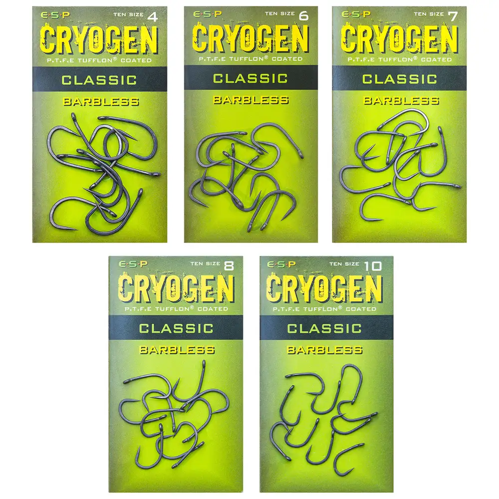 ESP Cryogen Classic Barbless Hooks all size