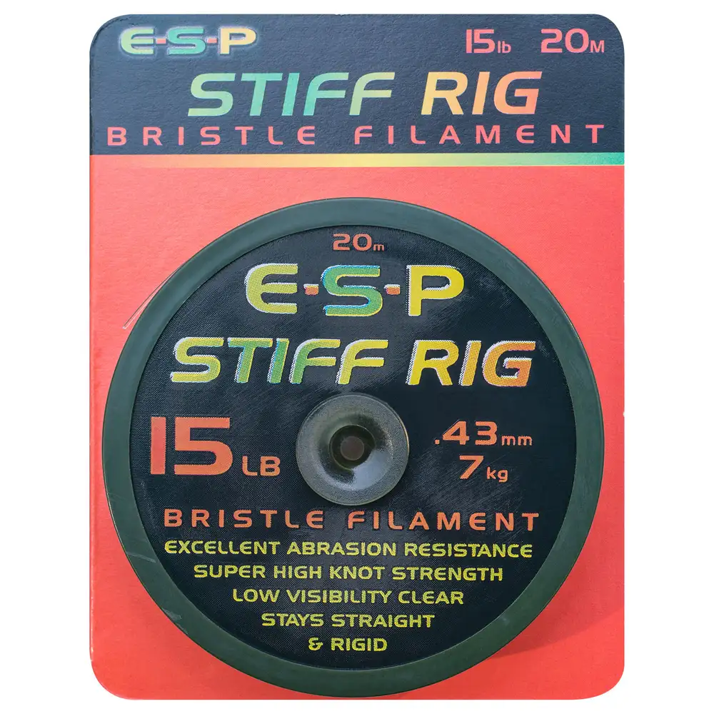 ESP Stiff Rig Bristle Filament 15lb package