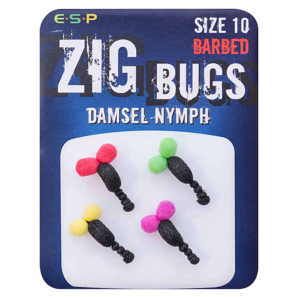 ESP Zig Bug Damsel Nymph size 10 barbed