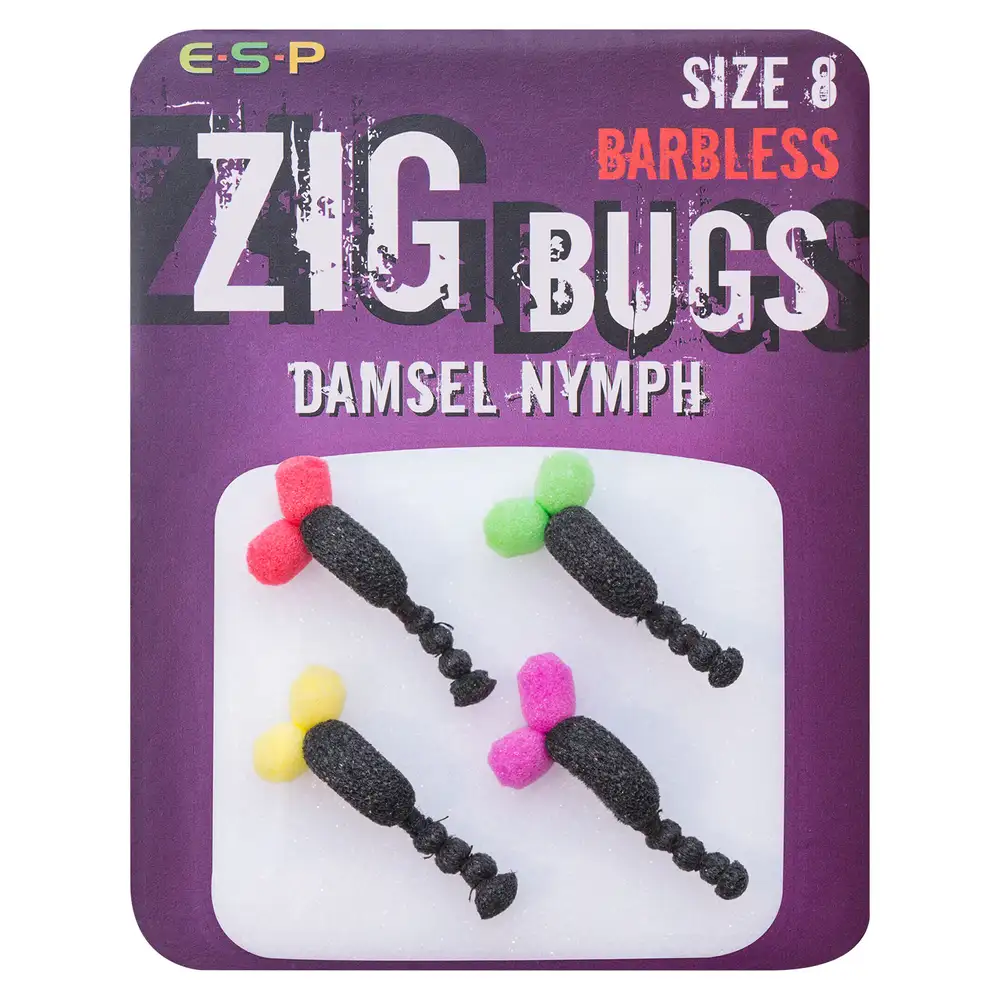 ESP Zig Bug Damsel Nymph size 8 barbless