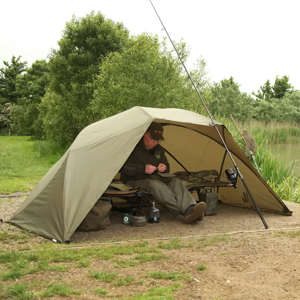 ESP Lo Pro Fishing Brolly In Use 2