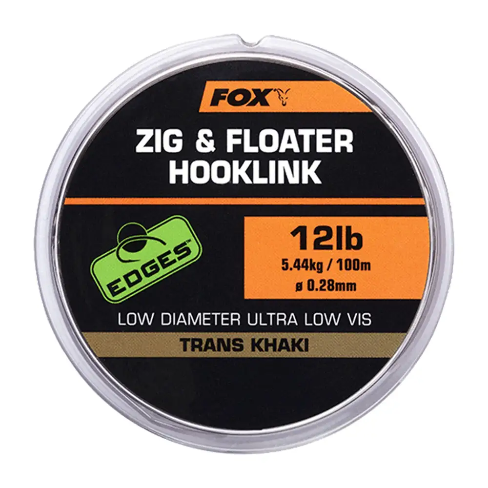 Fox Edges Zig & Floater Hooklink 100m 12Ib