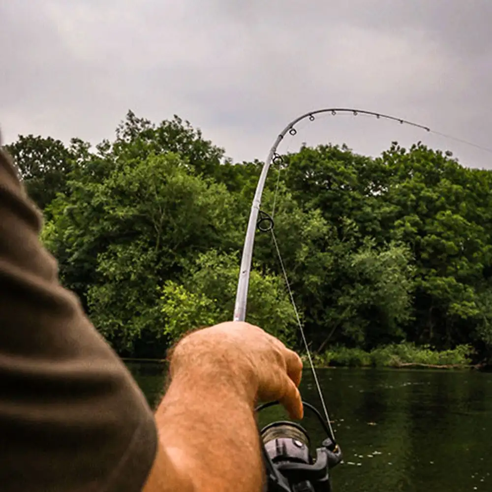 Fox Horizon X4 Barbel Multi Tip Specialist Fishing Rod In Use 1