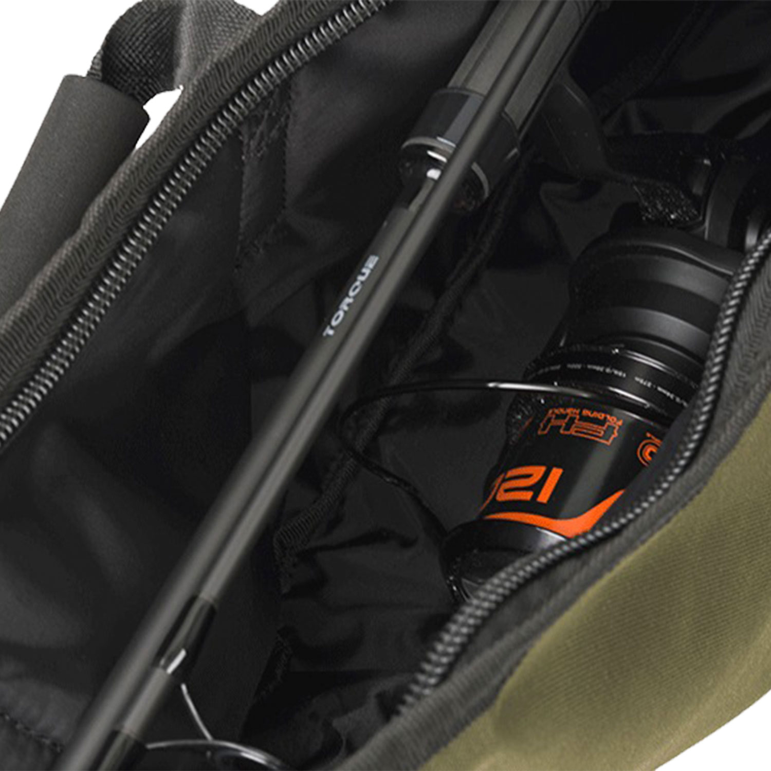 Fox R-Series Single Fishing Sleeve Close Up In Use