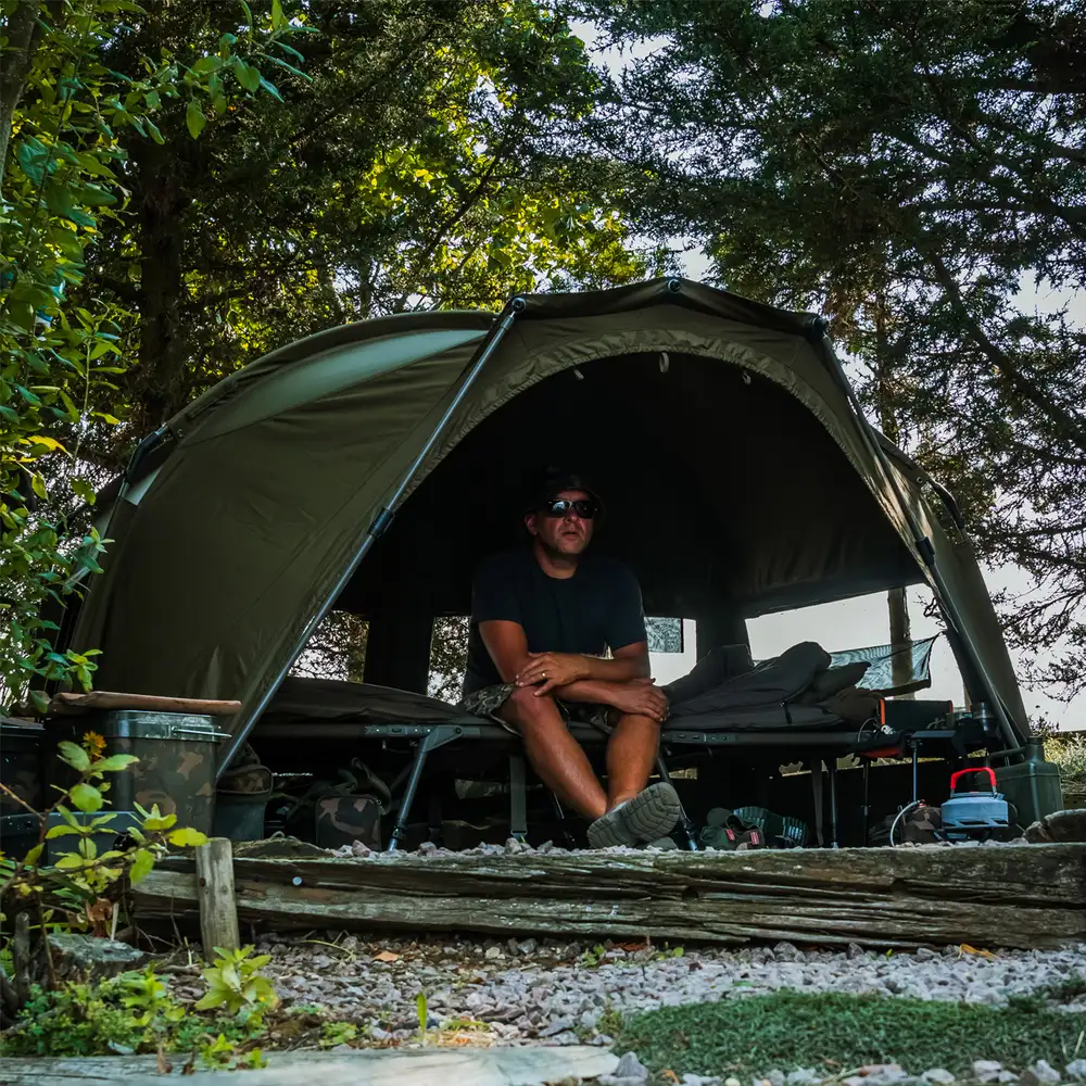 Fox Frontier X Bivvy In Use