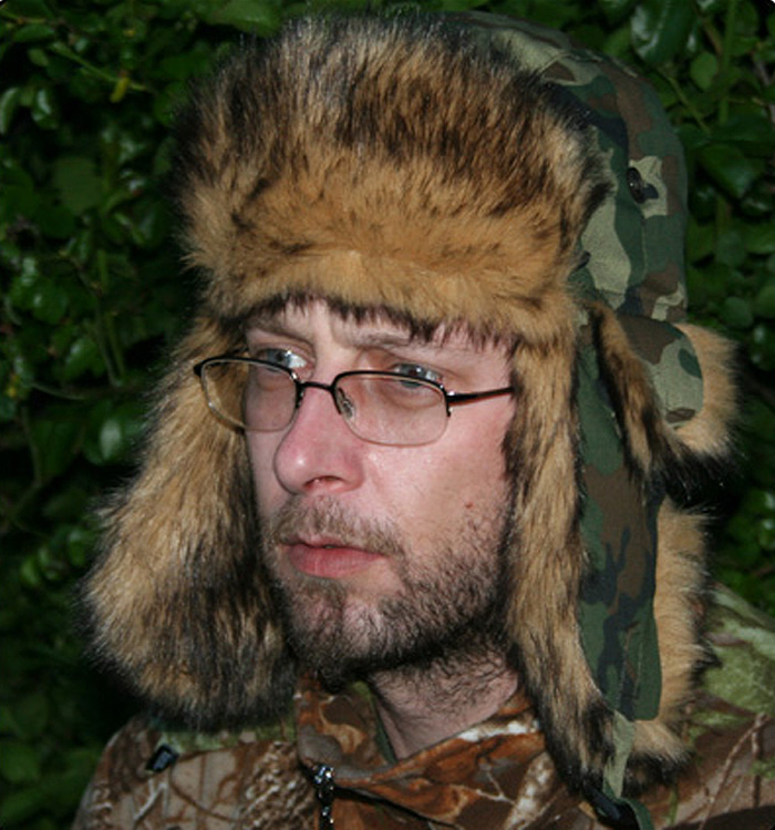 Skee-Tex Super Camo Fur Fishing Hat In Use