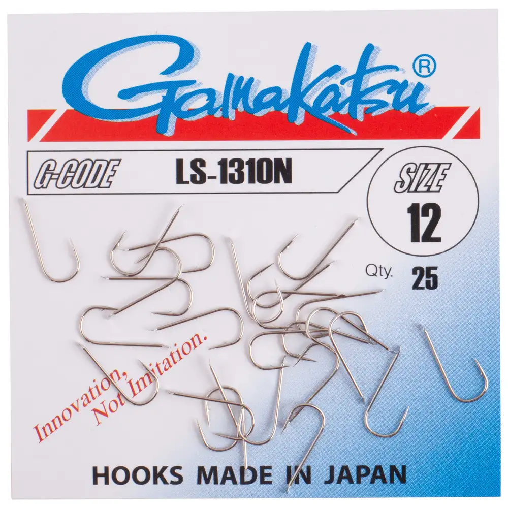 Gamakatsu LS-1310 Nickel Hooks Size 12