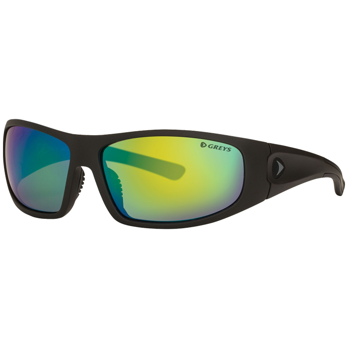 Greys G1 Fishing Sunglasses Matt Carbon / Green Mirror