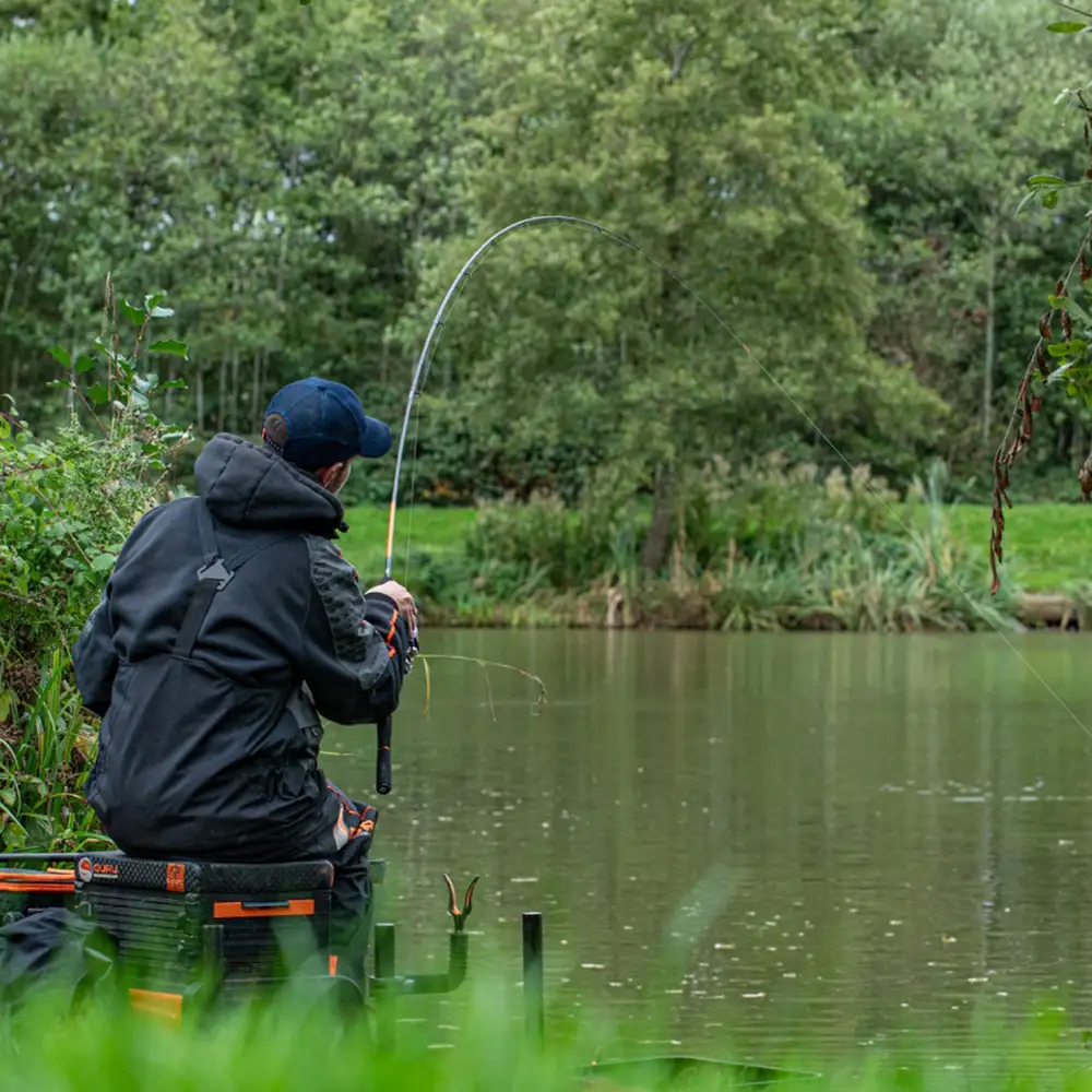 Guru N-Gauge Feeder Fishing Rods In Use 1