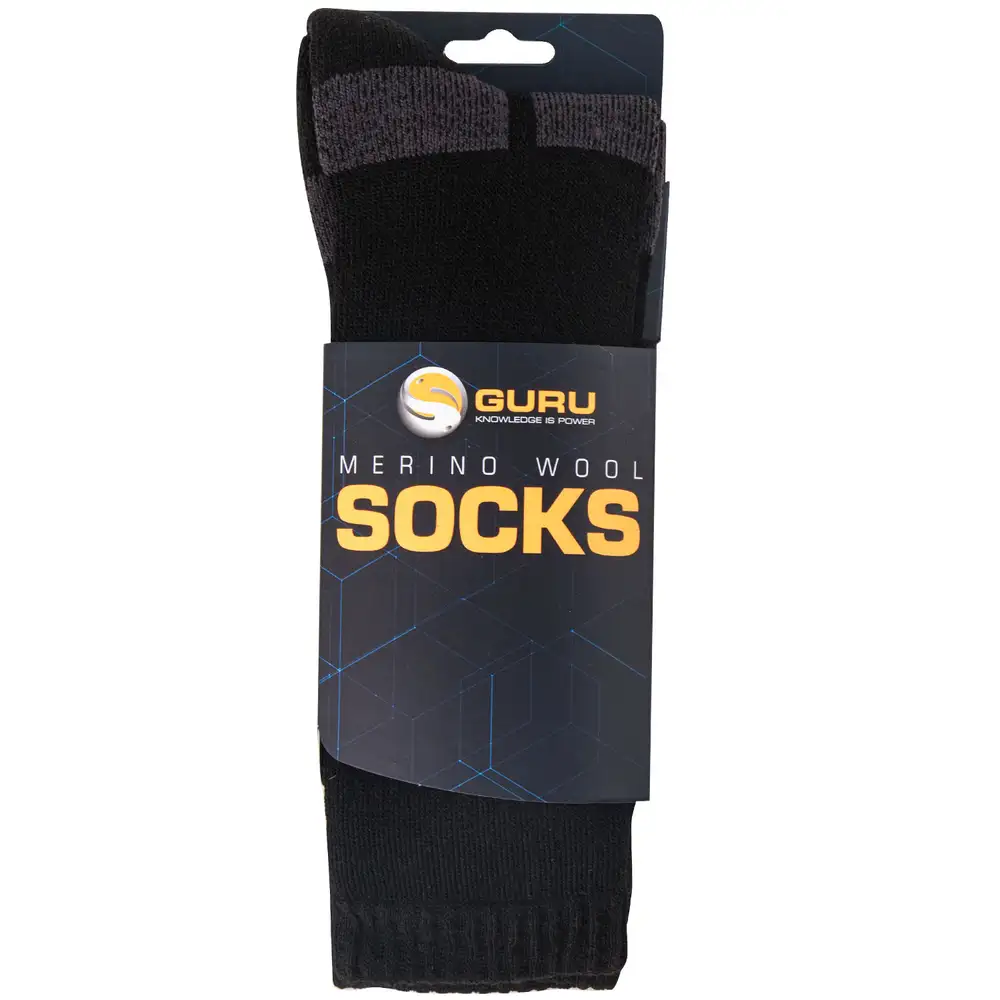 Guru Merino Wool Fishing Socks Packaged