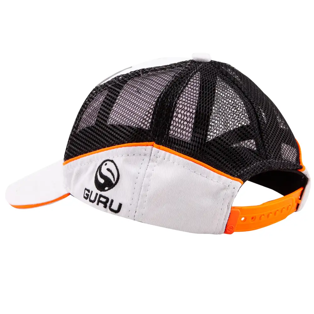 Guru White Trucker Fishing Cap Back