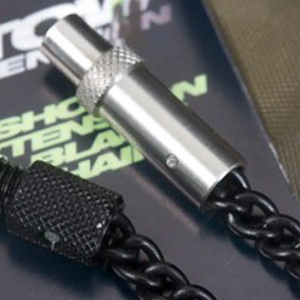 Korda Stow Indicators Black Stainless Chain With Adaptor Close Up 3