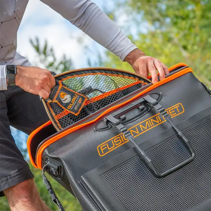 Guru Fusion Mini Fishing Net Bag In Use 1