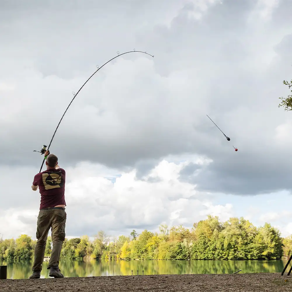 Korda Kaizen Platinum Carp Fishing Rod In Use 2