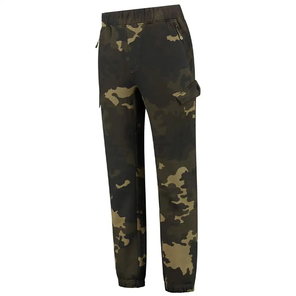 Korda Heavy Dark Kamo Fishing Joggers Angled