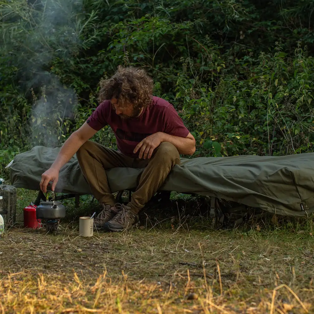 Korda Dry Kore Bedchair Cover In Use 1