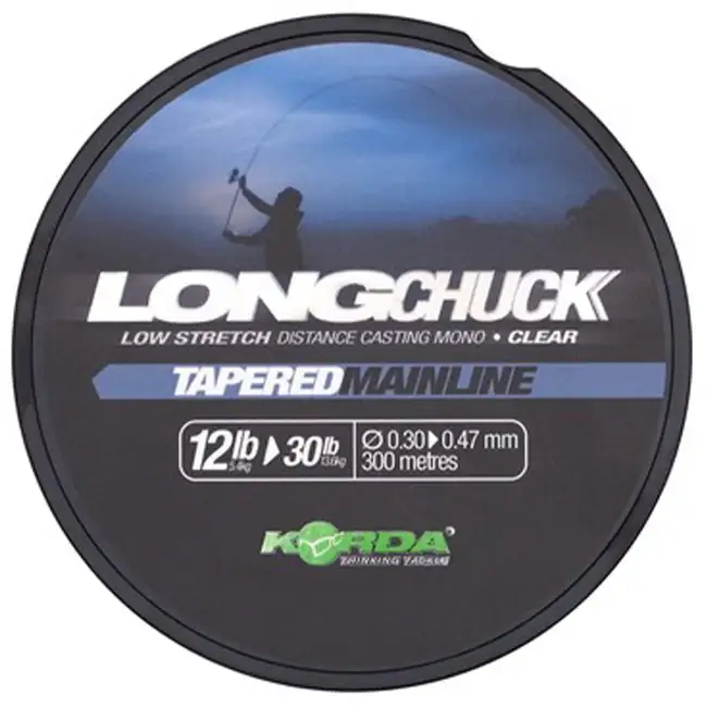 Korda Long Chuck Clear Tapered Mainline 12lb