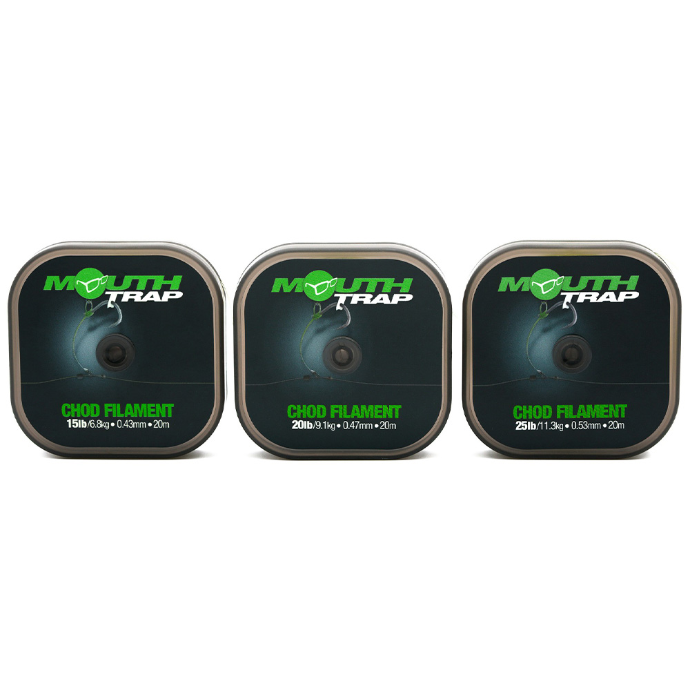 Korda Mouthtrap Chod Filament Sizes