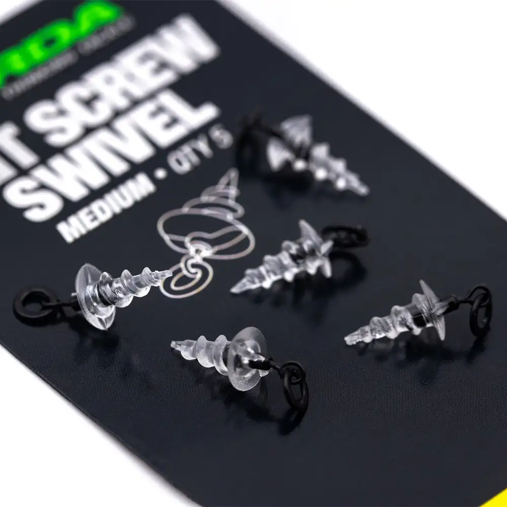 Korda Bait Screw Fishing Swivel Close Up 1