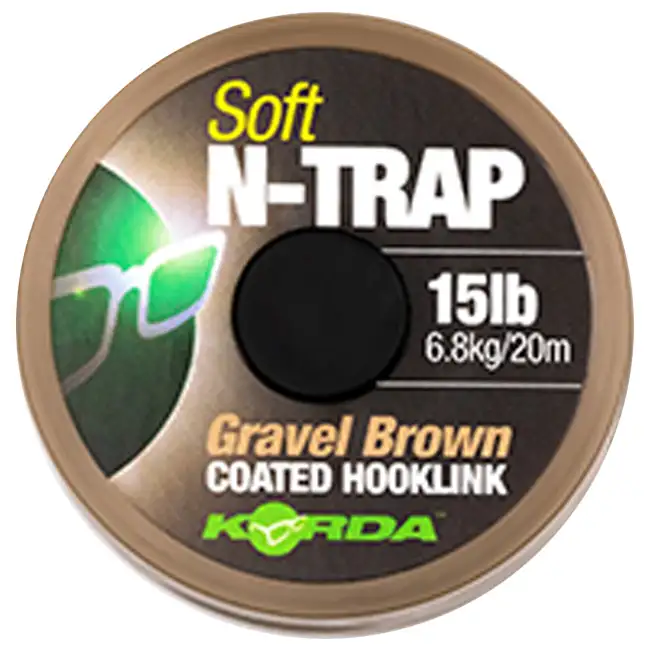 Korda N-Trap Soft Coated Hooklink Gravel Brown