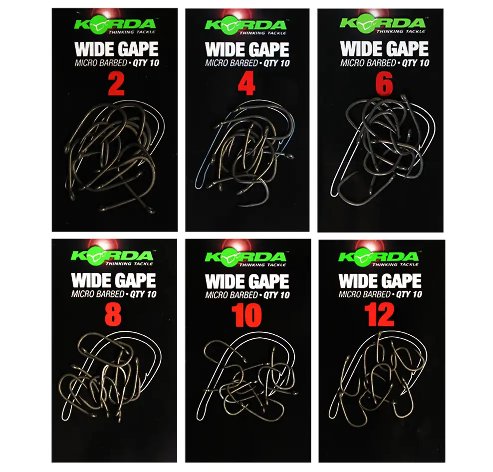 Korda Wide Gape Fishing Hooks