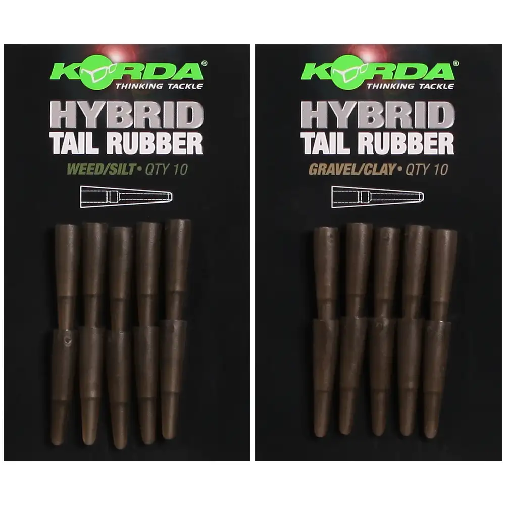 Korda Hybrid Fishing Tail Rubber Colours