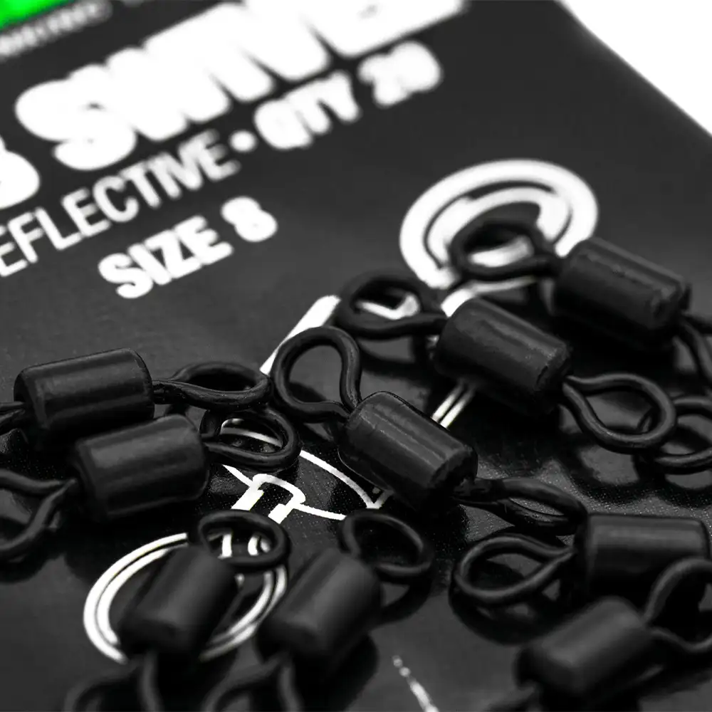 Korda Size 8 Fishing Swivels Close Up 2