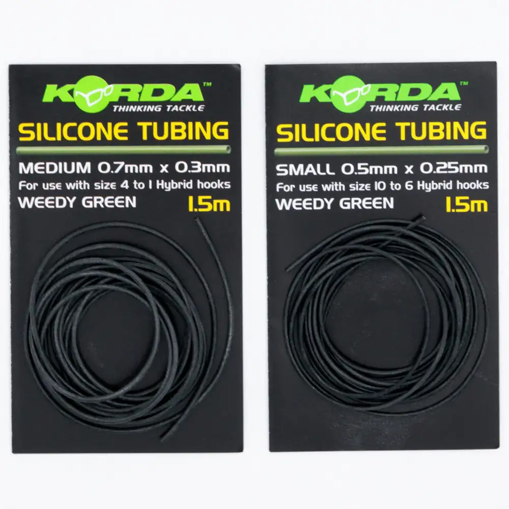 Korda Silicone Tube Sizes