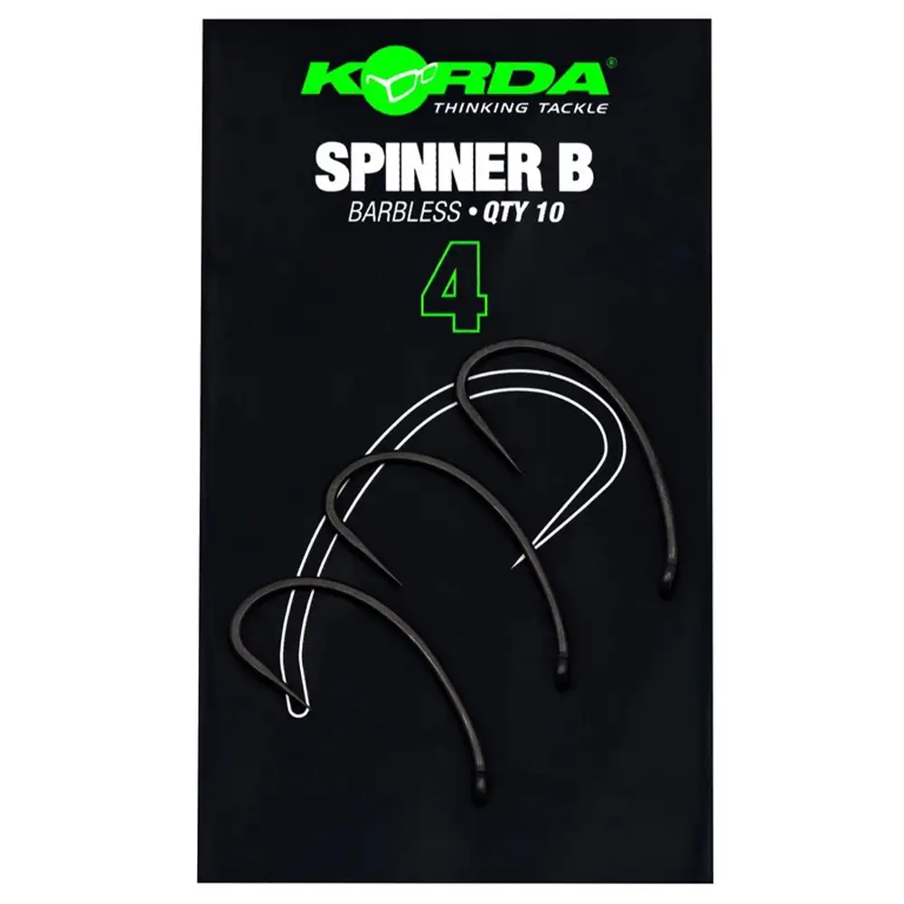 Korda Spinner Fishing Hooks Barbless 3