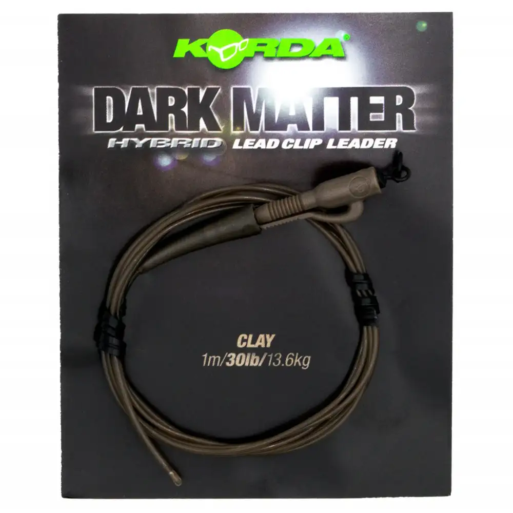 Korda Dark Matter Fishing Leader Hybrid Lead Clip Clay