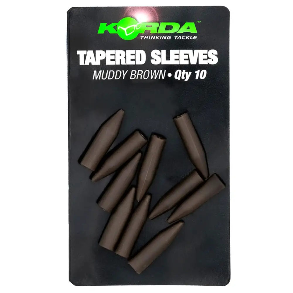 Korda Tapered Silicone Fishing Sleeve Muddy Brown