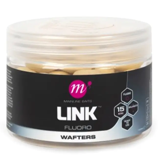 Mainline Link Fluoro Wafters White