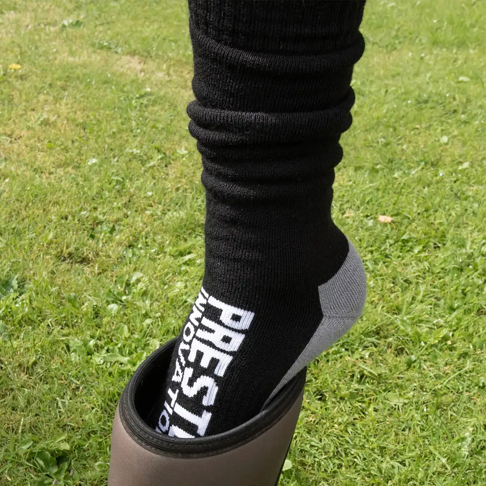 Preston Celcius Fishing Socks In Use