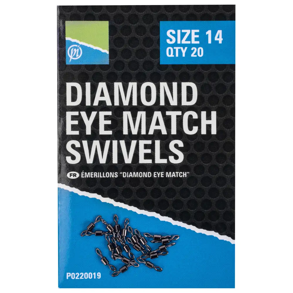 Preston Diamond Eye Match Swivels