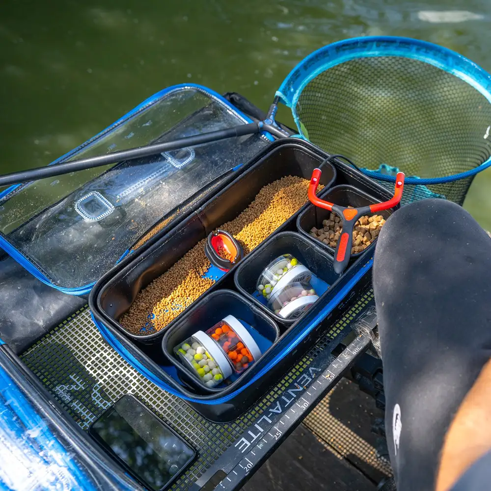 Preston Supera EVA Fishing Bait Bowl System In Use 2