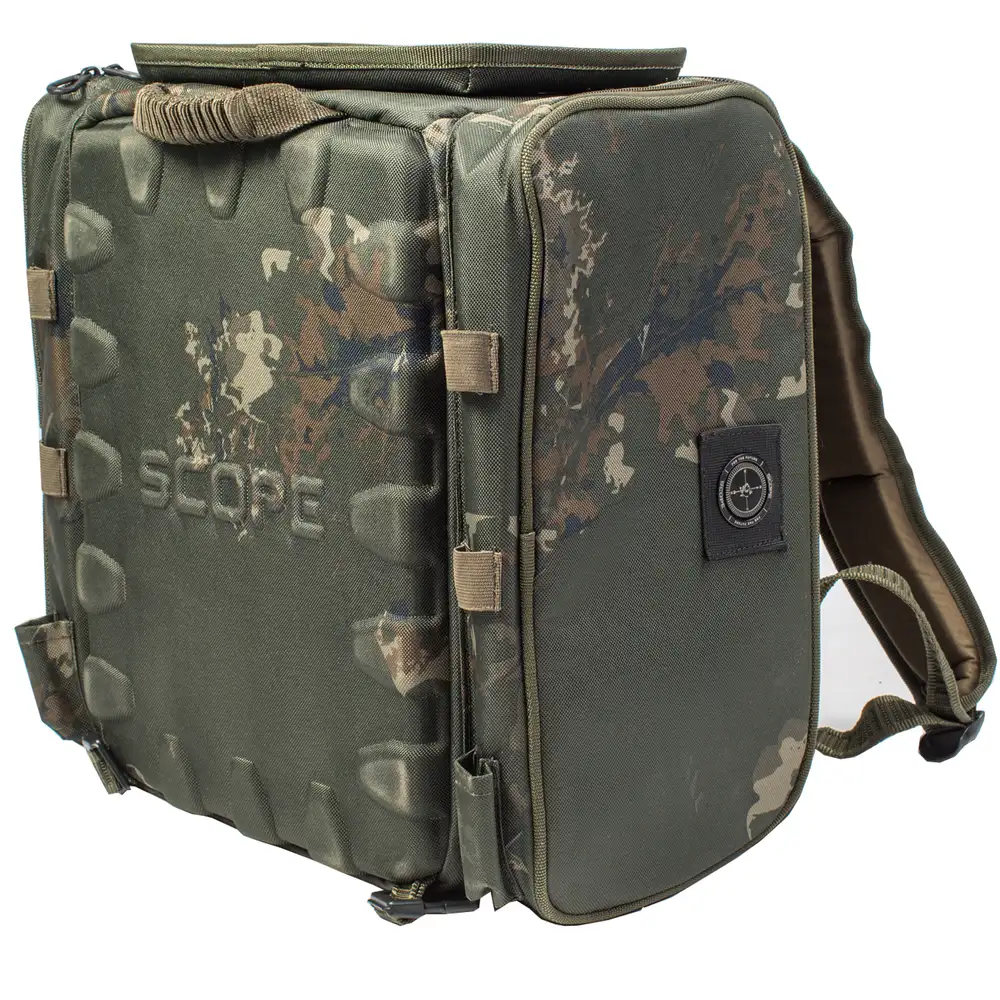 Nash Scope OPS Recon Fishing Rucksack Front Angle