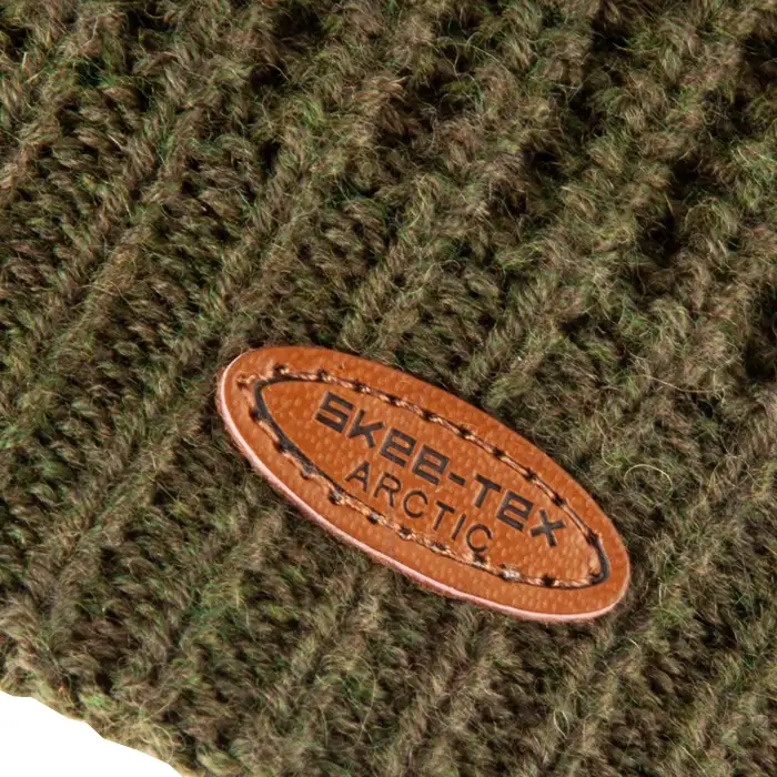 Skee-Tex Merino Fishing Hat Close Up Logo