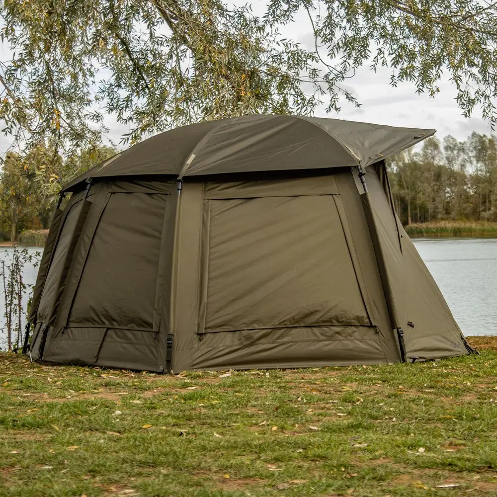 Solar Tackle Uni Spider Bivvy Peak In Use 1