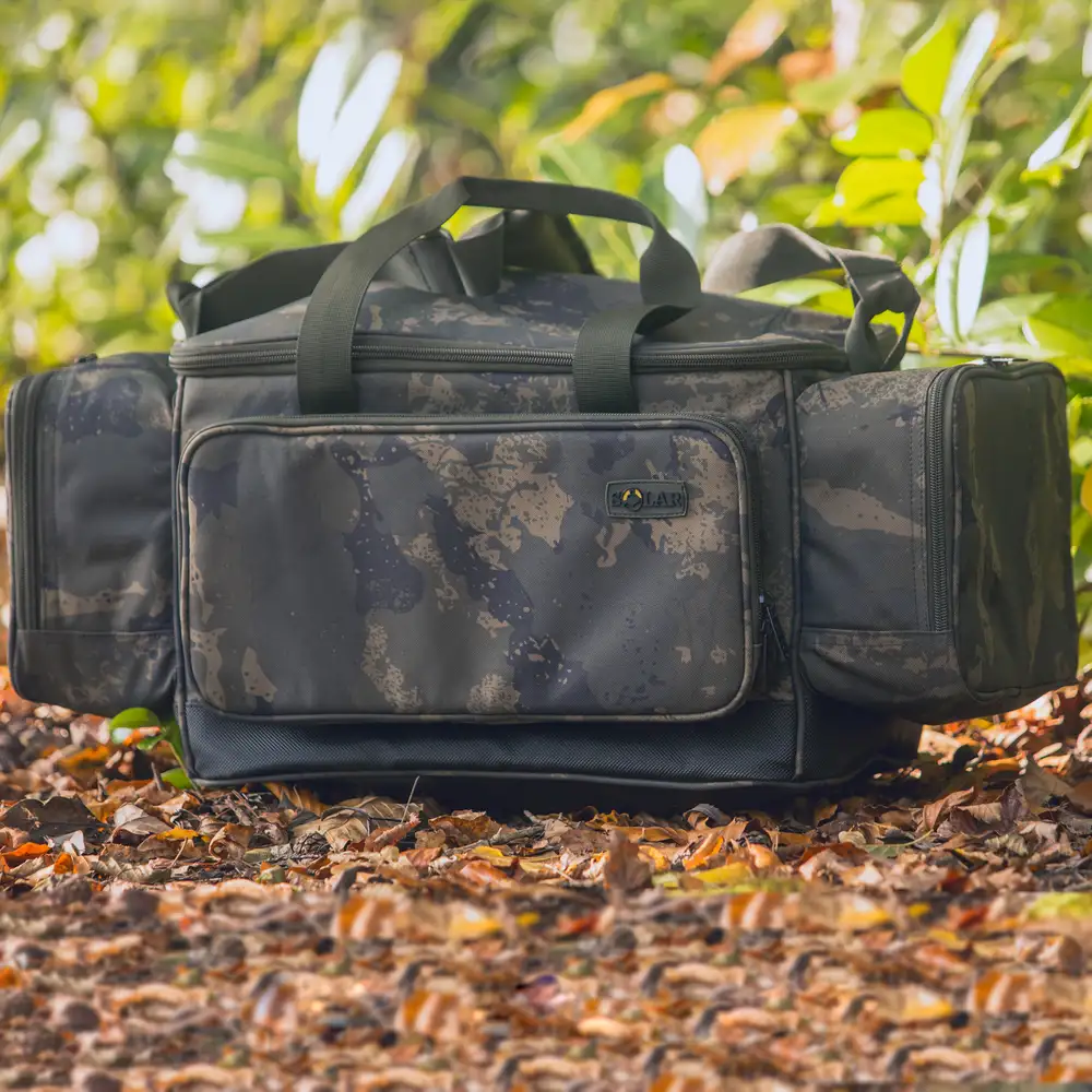 Solar Undercover Camo Fishing Carryall Medium In Use 1