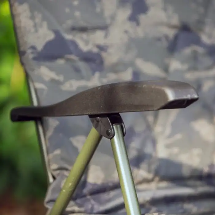 Solar Undercover Camo Reclining Fishing Chair Armrest