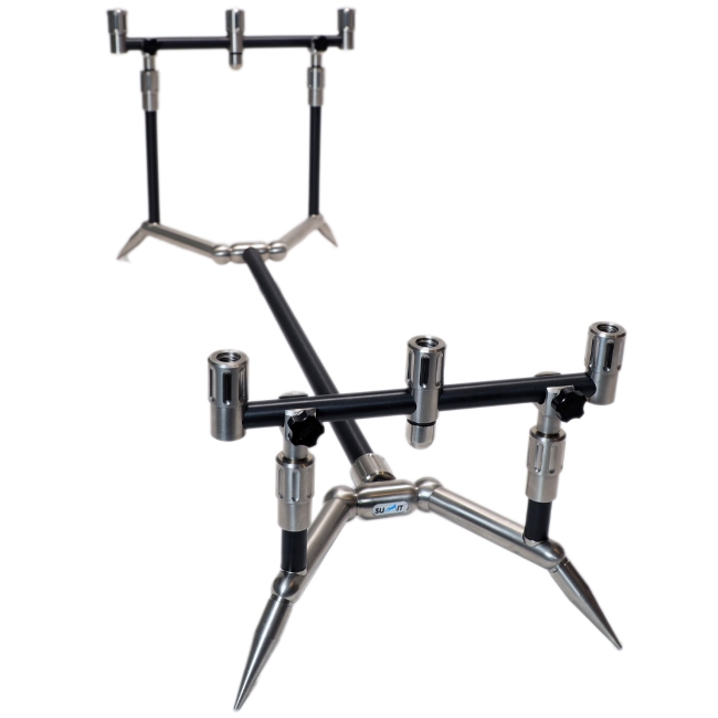 Summit Black Aluminium & Stainless Low Pro 3 Rod Mini Pod Kit