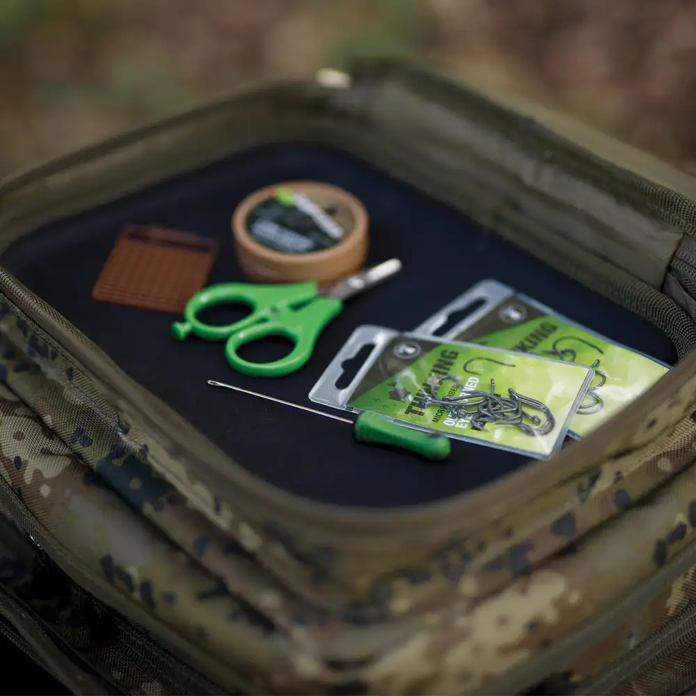 Thinking Anglers Camfleck Fishing Rucksack In Use 1