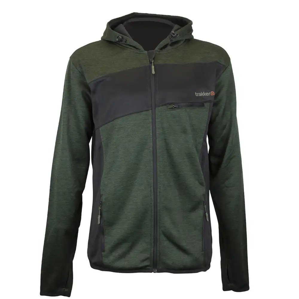 Trakker Marl Fleece Backed Fishing Hoodie