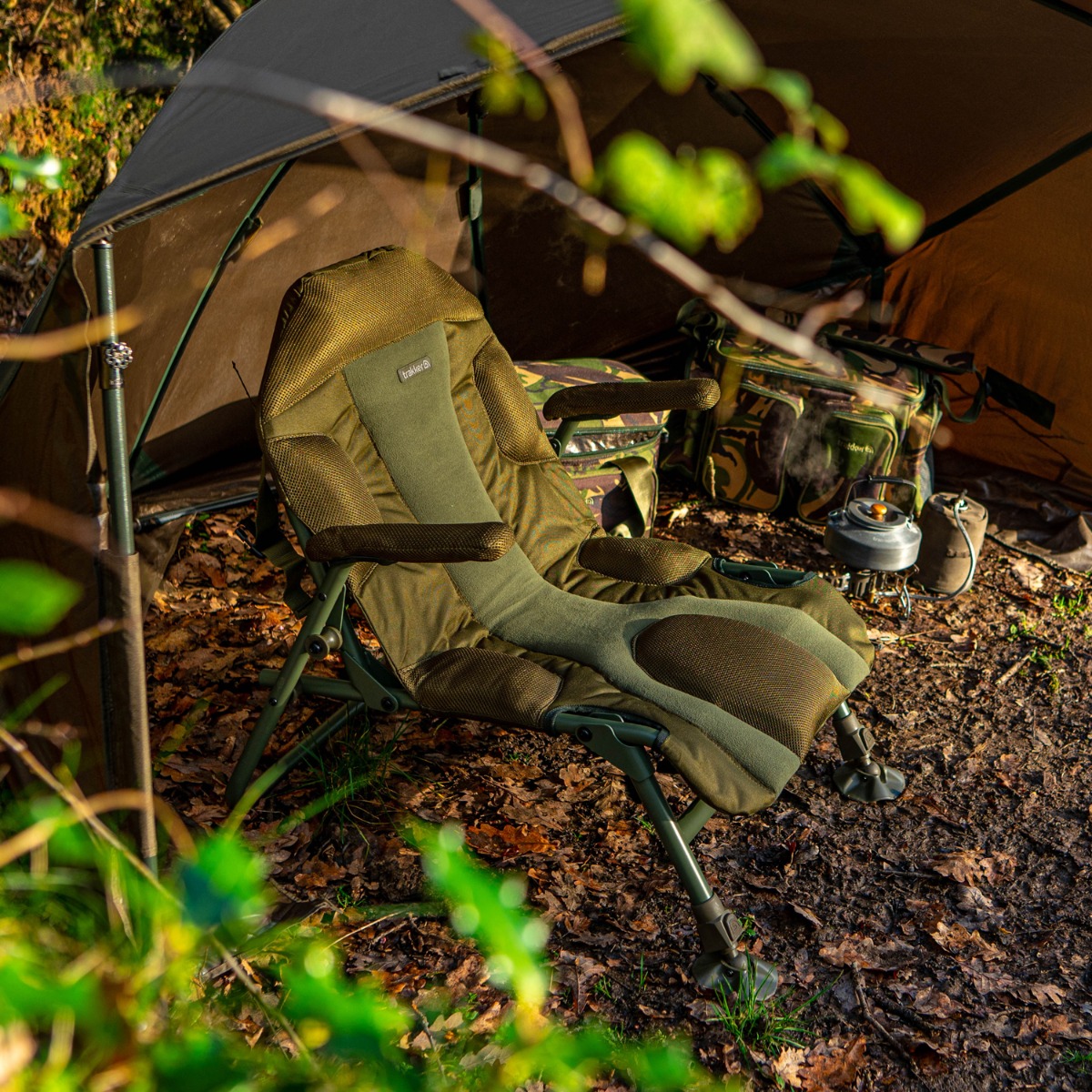 Trakker Levelite Compact Fishing Chair In Use 1