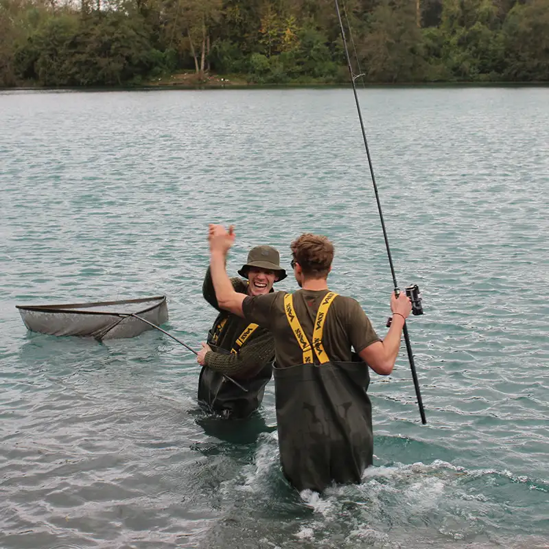 Vass 700E Nova Heavy Duty PVC Chest Wader In Use 4